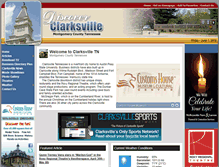 Tablet Screenshot of discoverclarksville.com